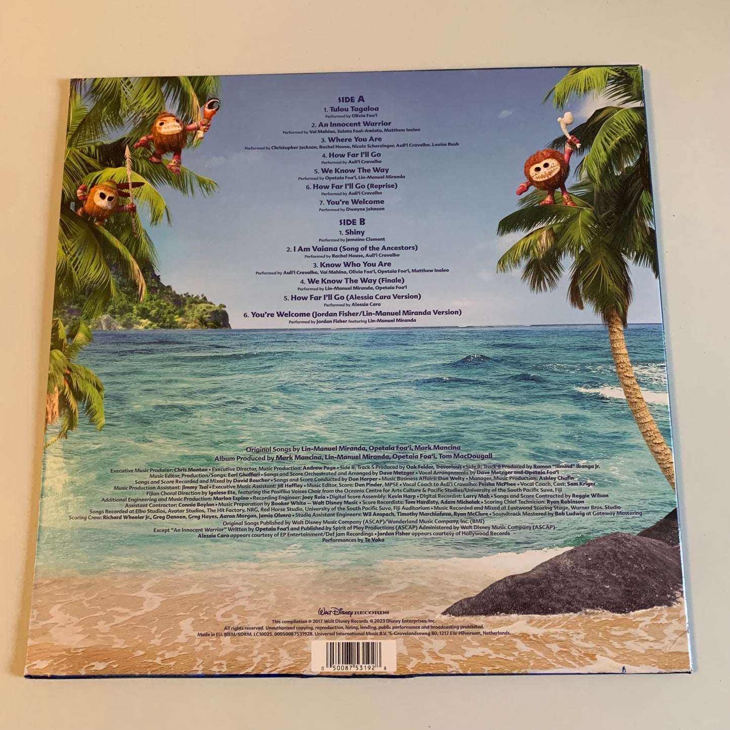 Vaiana The Songs - Disney Bande Originale du Film - LP Ocean Blue 2023