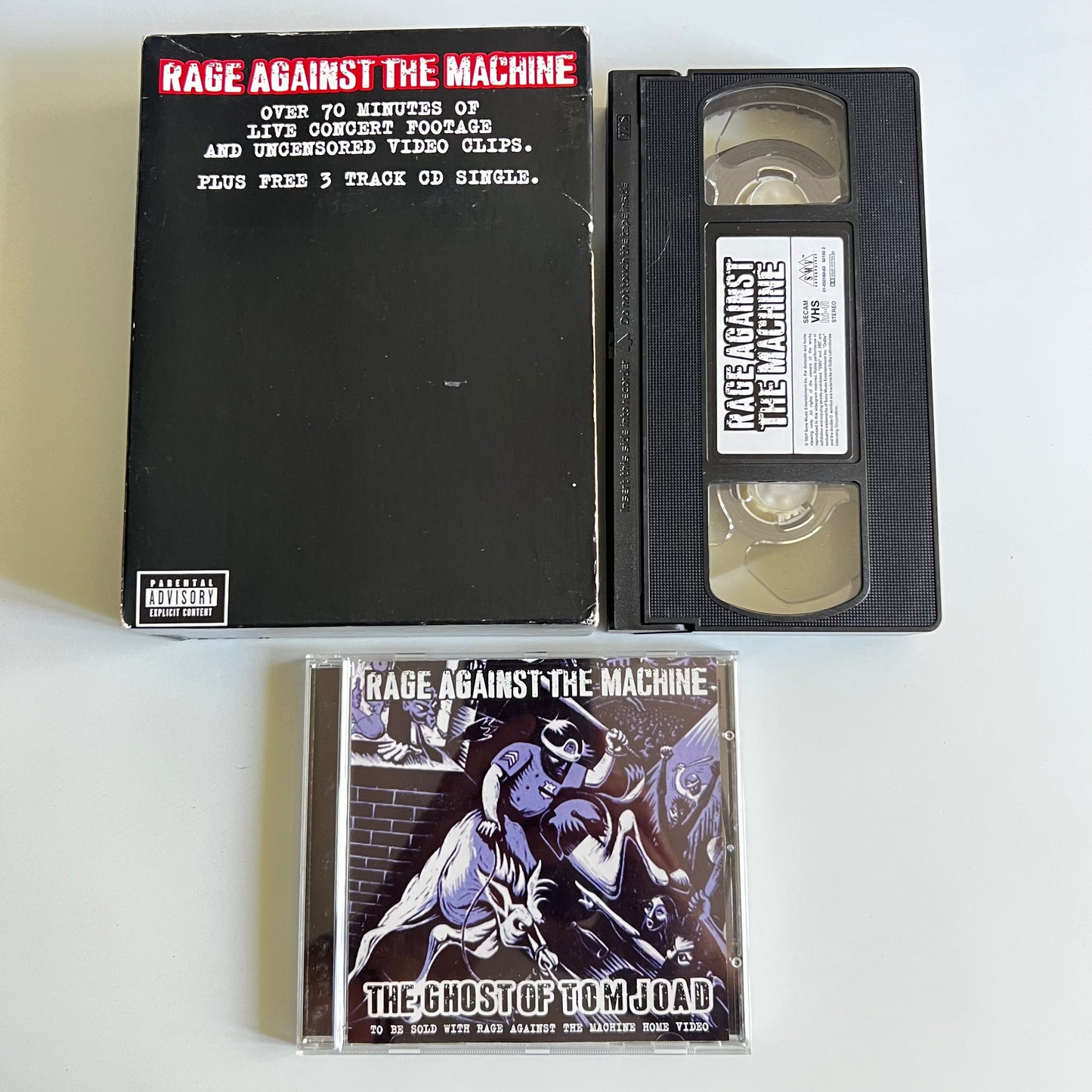 VHS & CD - Rage Against The Machine - 1997