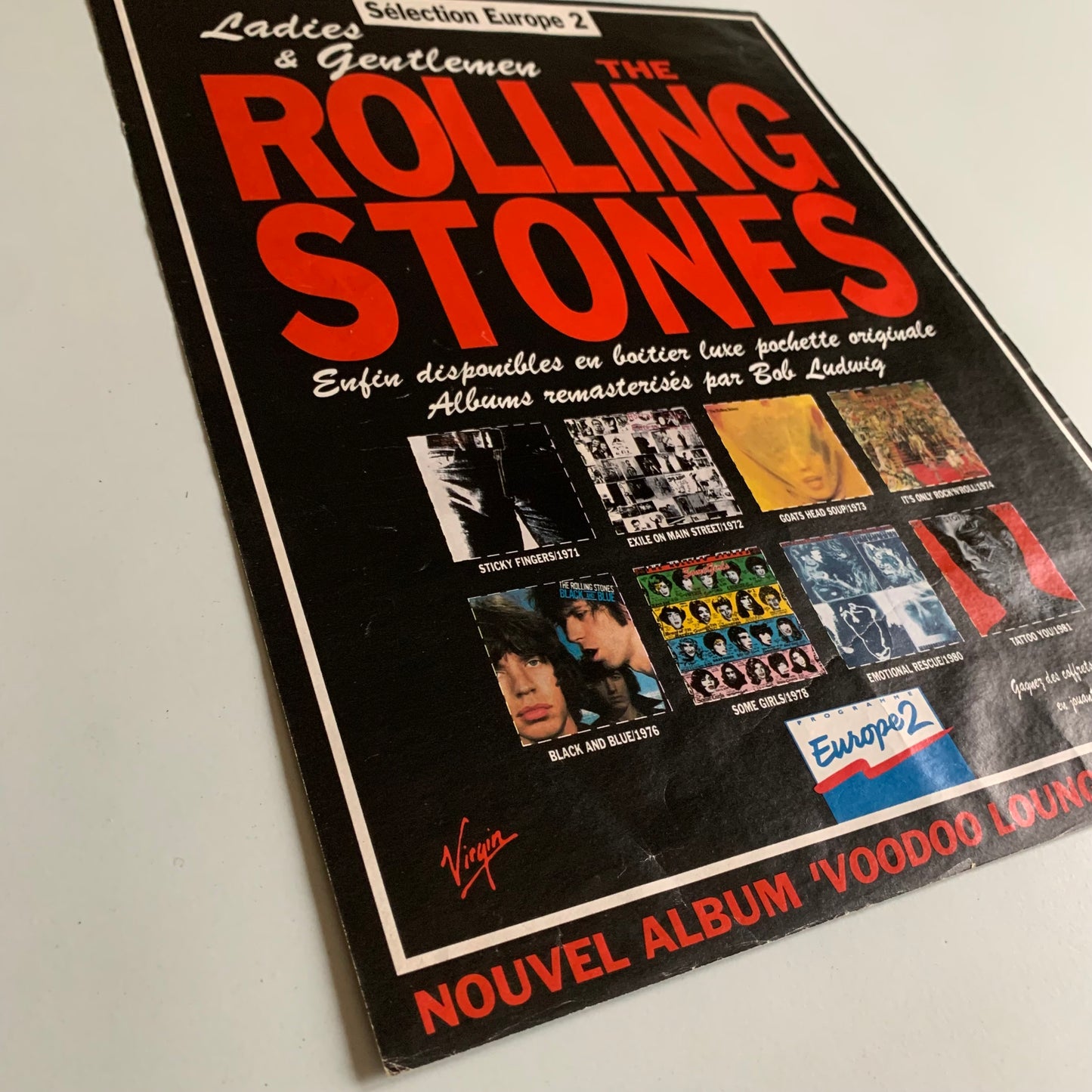 Affiche Originale The Rolling Stones 1994 - Page de Magazine 30x23cm