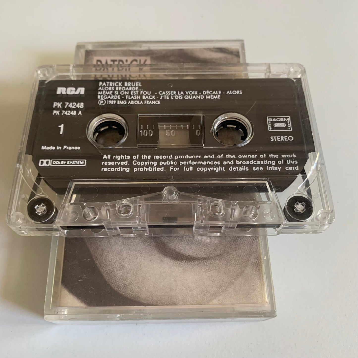 Patrick Bruel - Alors Regarde - 1989 Occasion