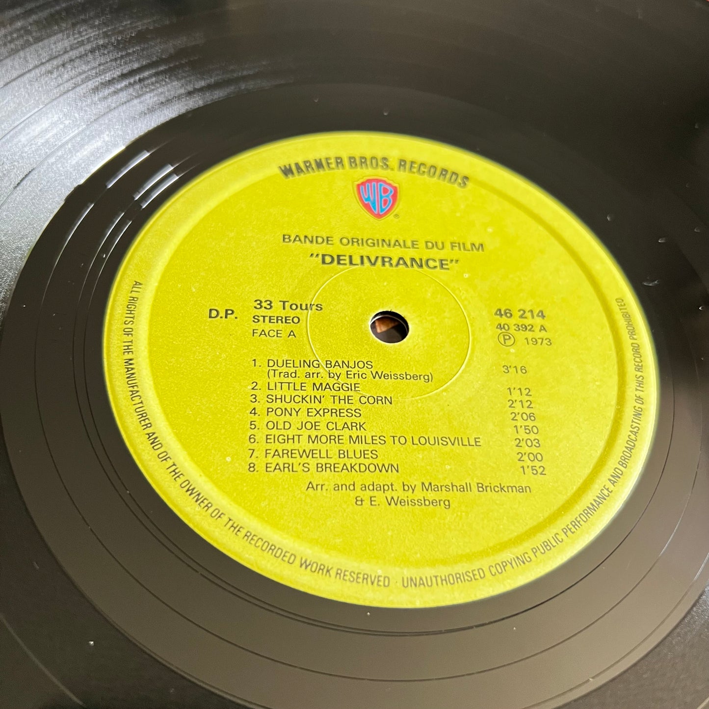 Dueling Banjos - From Original Soundtrack - LP 1973