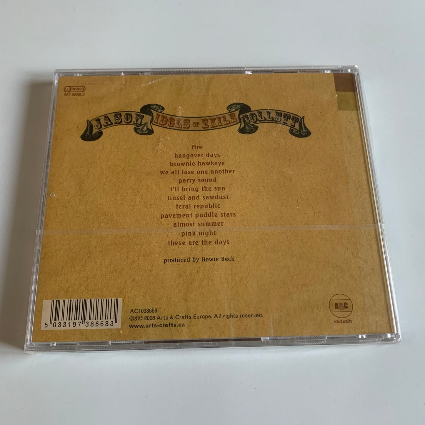 CD - Jason Collett - Idols Of Exile - 2006 Neuf