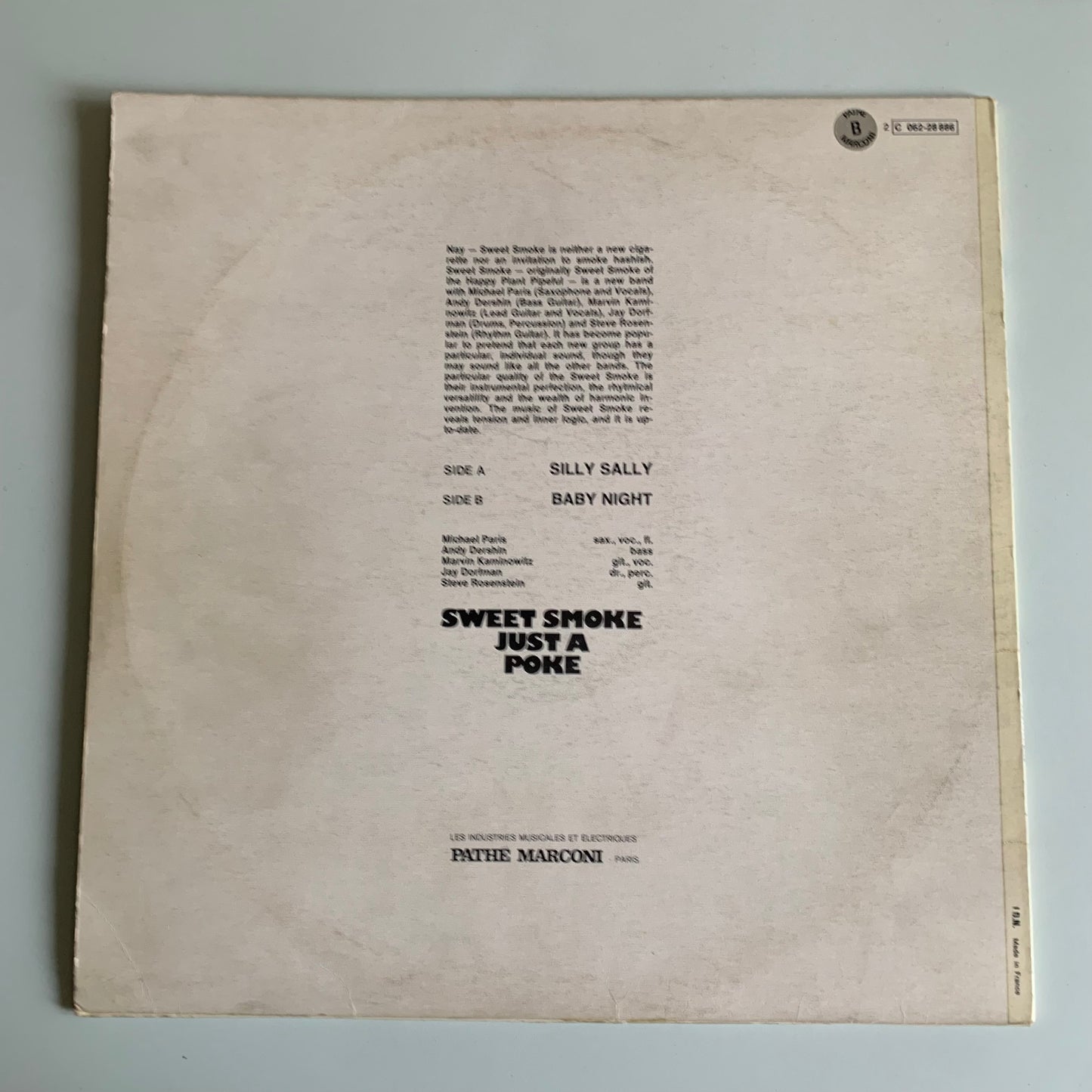 Sweet Smoke - Just A Poke - LP 1972