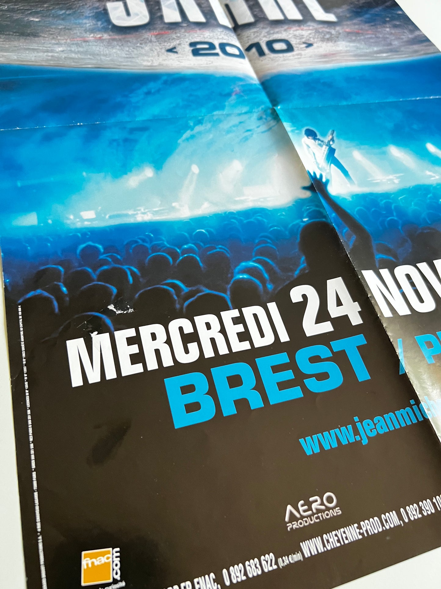 Affiche Poster Original Concert Jean Michel Jarre 2010 - 60x40cm