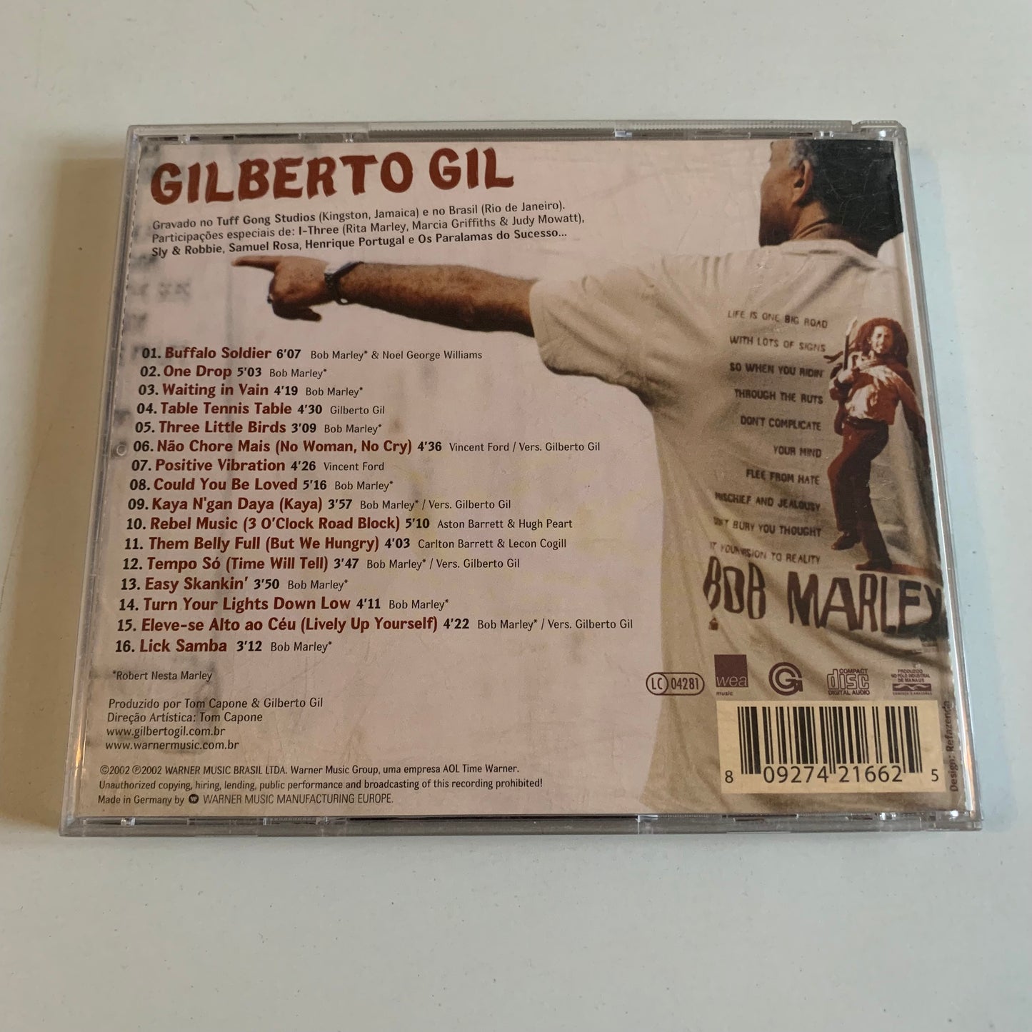 CD - Gilberto Gil - Kaya N'Gan Daya - 2002 Occasion