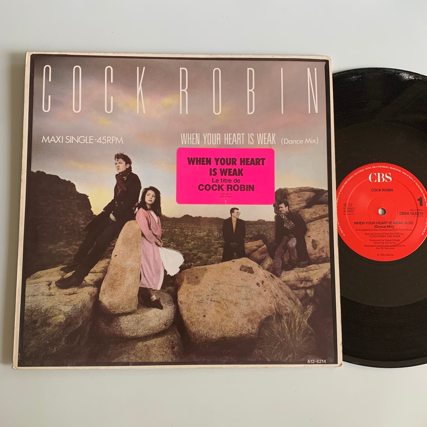Cock Robin - When Your Heart Is Weak (Dance Mix) - Maxi 1985 Occasion