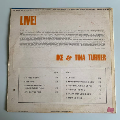 Ike & Tina Turner - Live! - LP 1971 Occasion