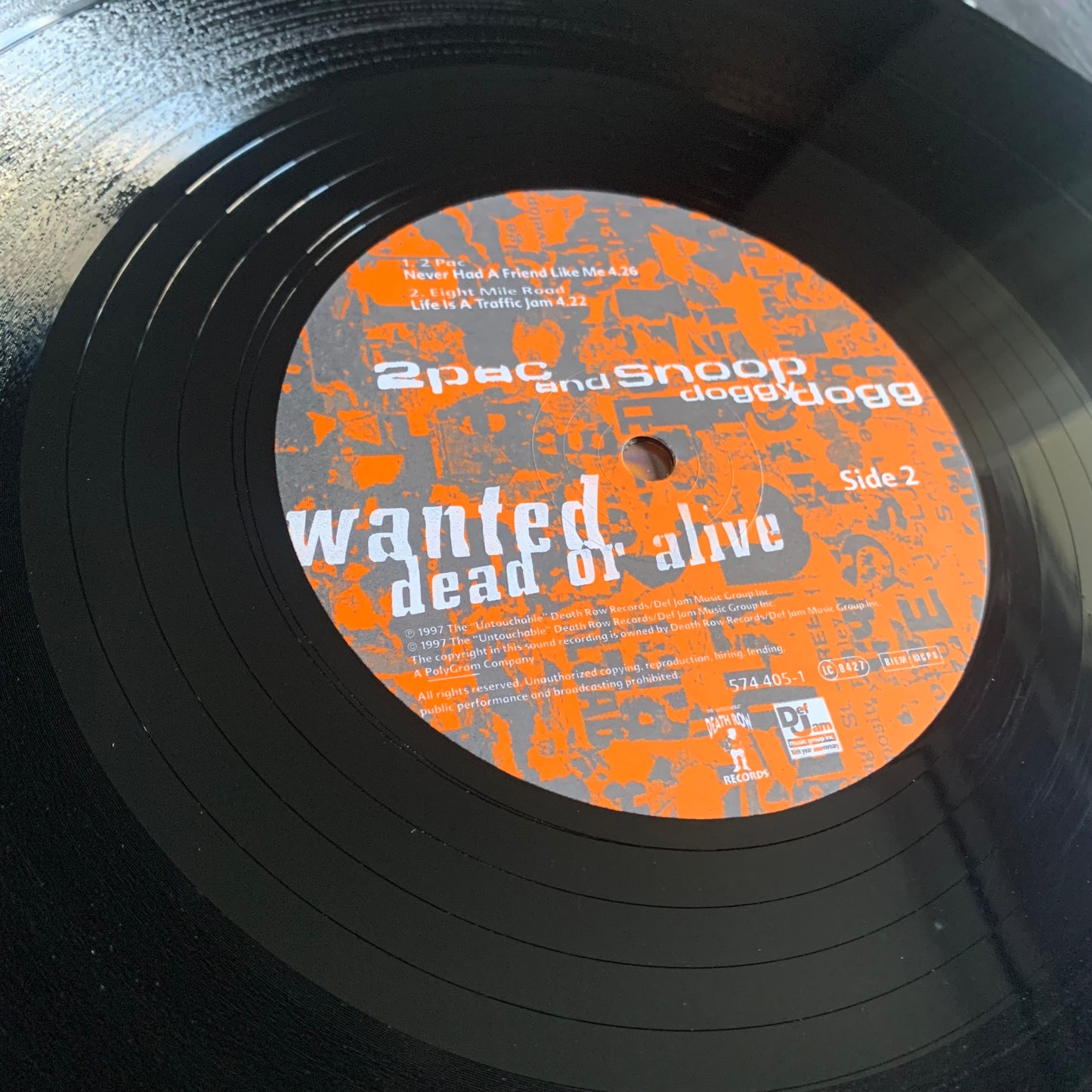 Tupac 2Pac - Snoop Doggy Dogg - Wanted Dead Or Alive - Single 1997