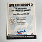 Affiche Originale Live En Europe 2 - Page de Magazine 30x23cm