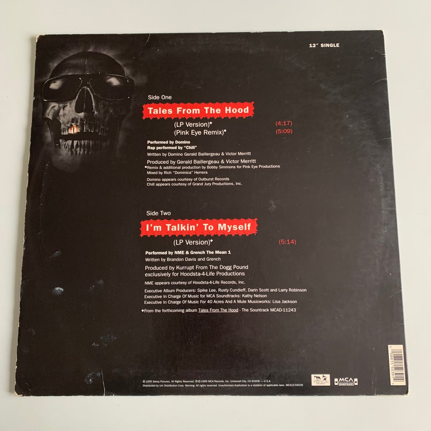 Domino - NME - Grench The Mean One - Tales From The Hood / I'm Talkin' To Myself - Single 1995