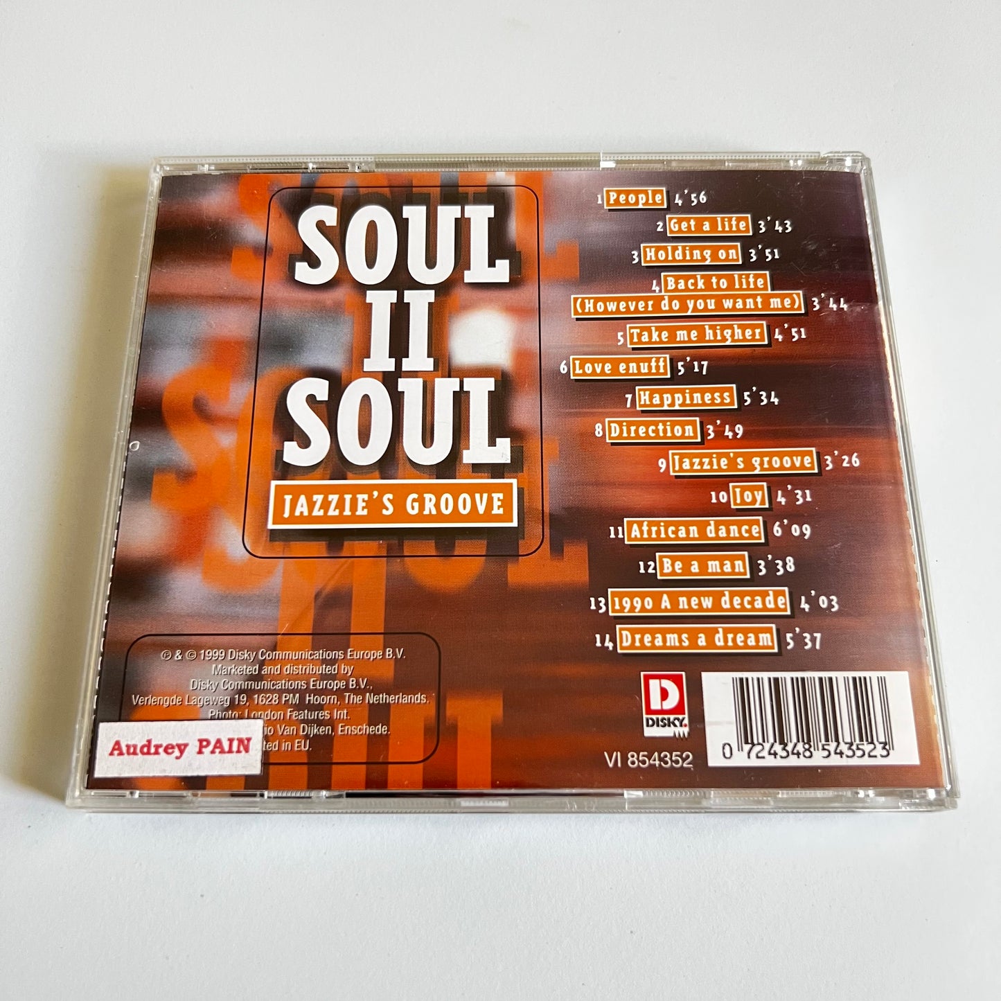 CD - Soul II Soul - Jazzie's Groove - 1999