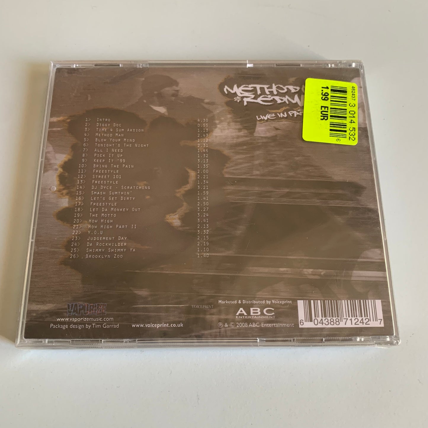 CD - Method Man & Redman - Live In Paris - 2008 Neuf sous Blister