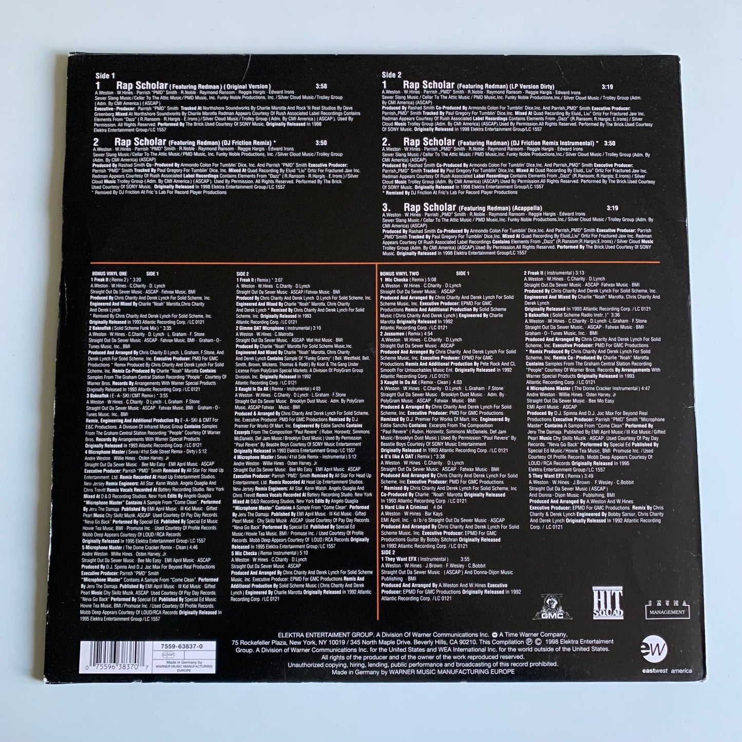 Das EFX - Rap Scholar - Single Triple 1998