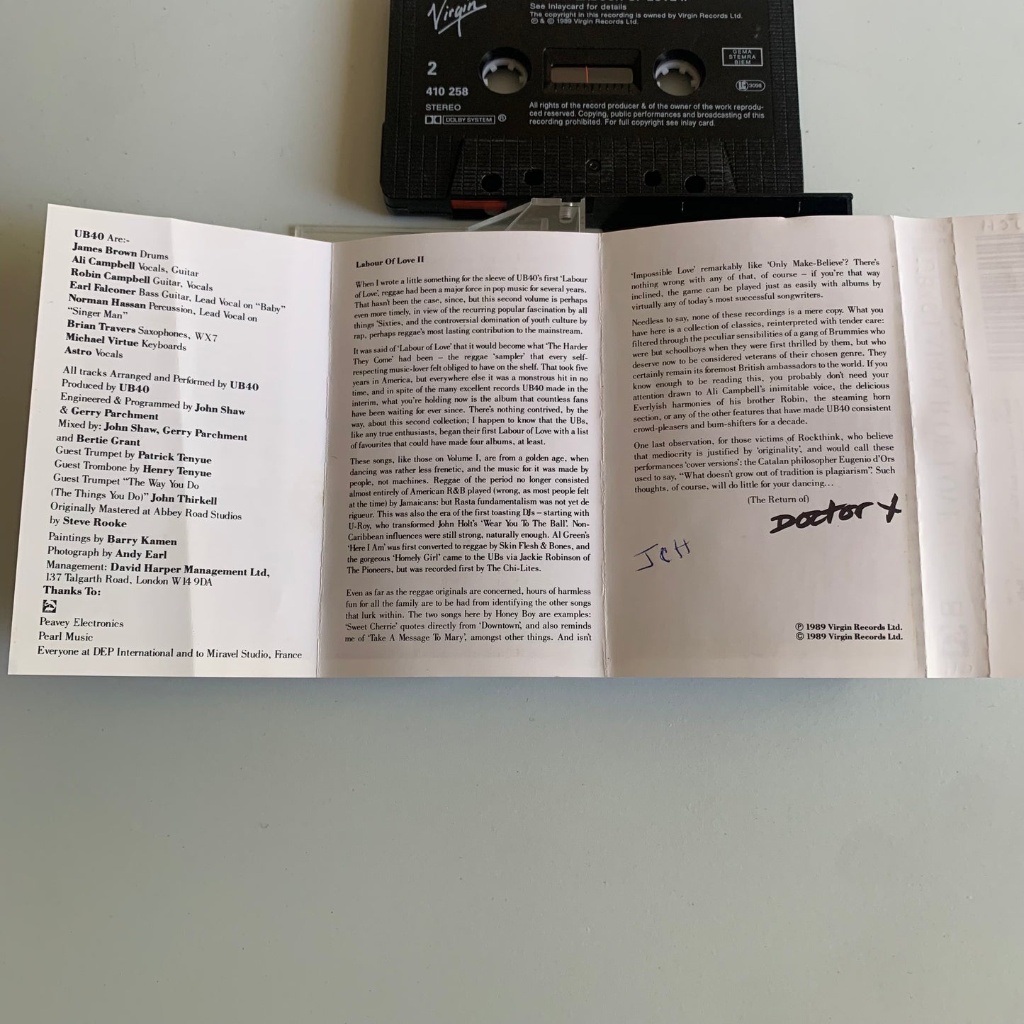 UB40 - Labour Of Love II - 1989 Occasion