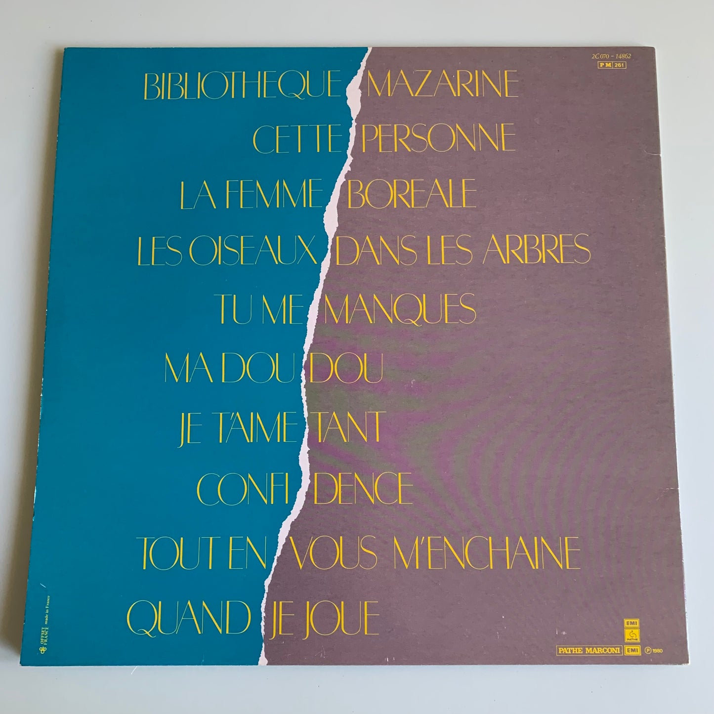 Julien Clerc - Clerc Julien Quand Je Joue - 33 tours 1980 Occasion