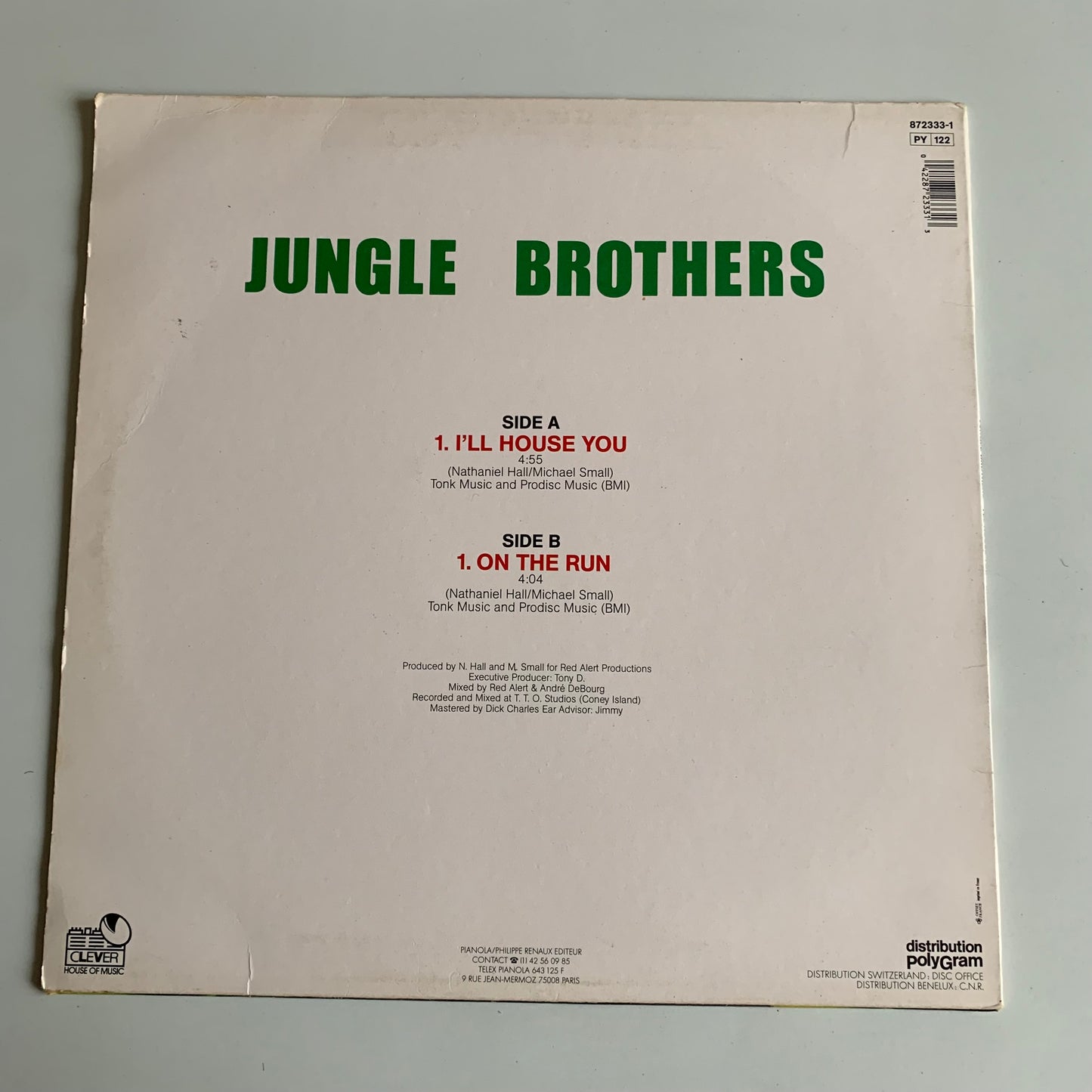 Jungle Brothers - I'll House You - Single 1988