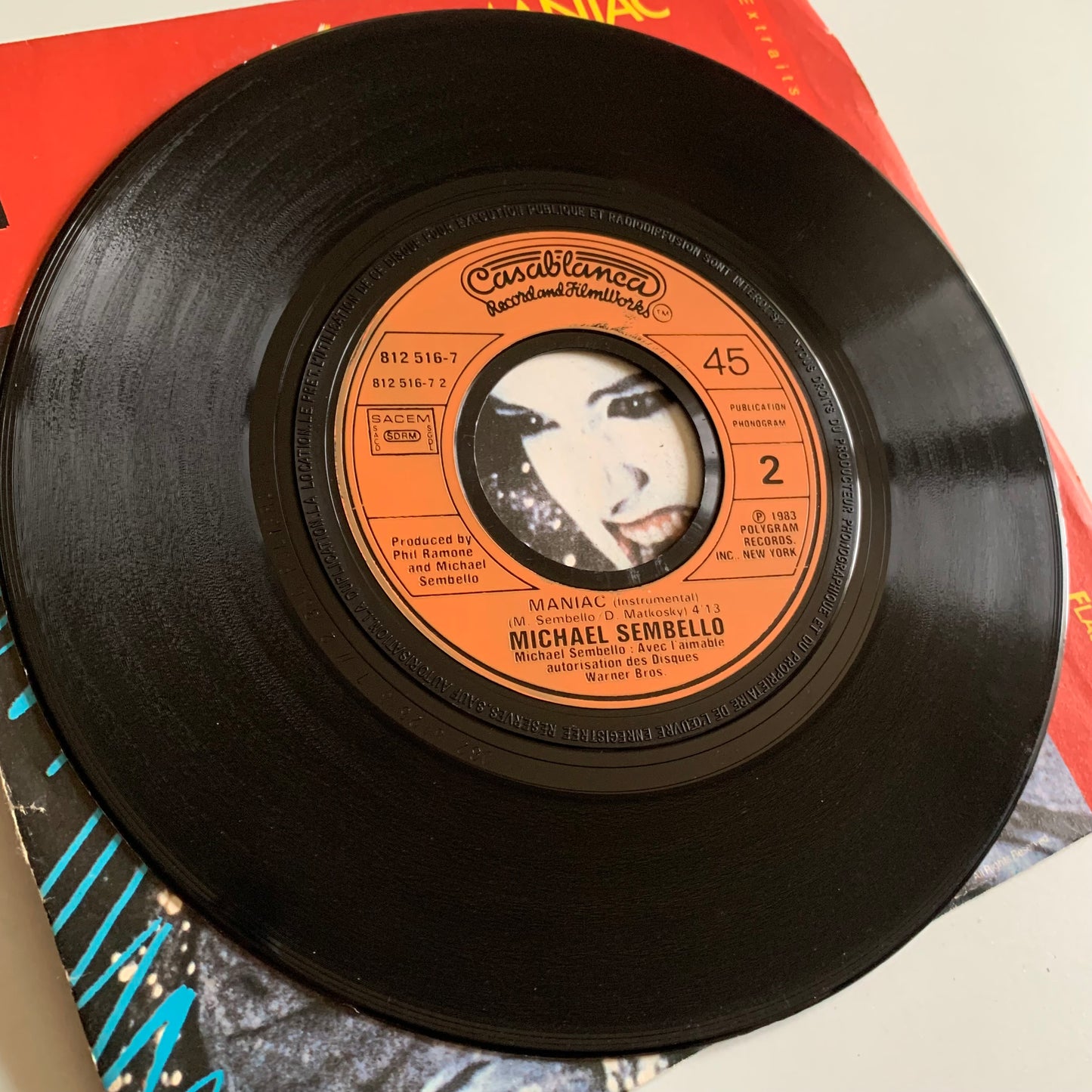 Michael Sembello - Flashdance - Maniac - Single 1983 Occasion