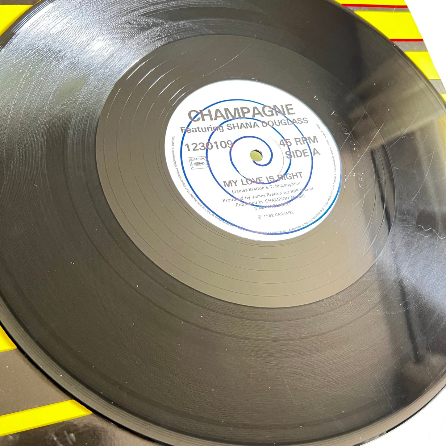Champagne - Shana Douglass - My Love Is Right - Single 1992