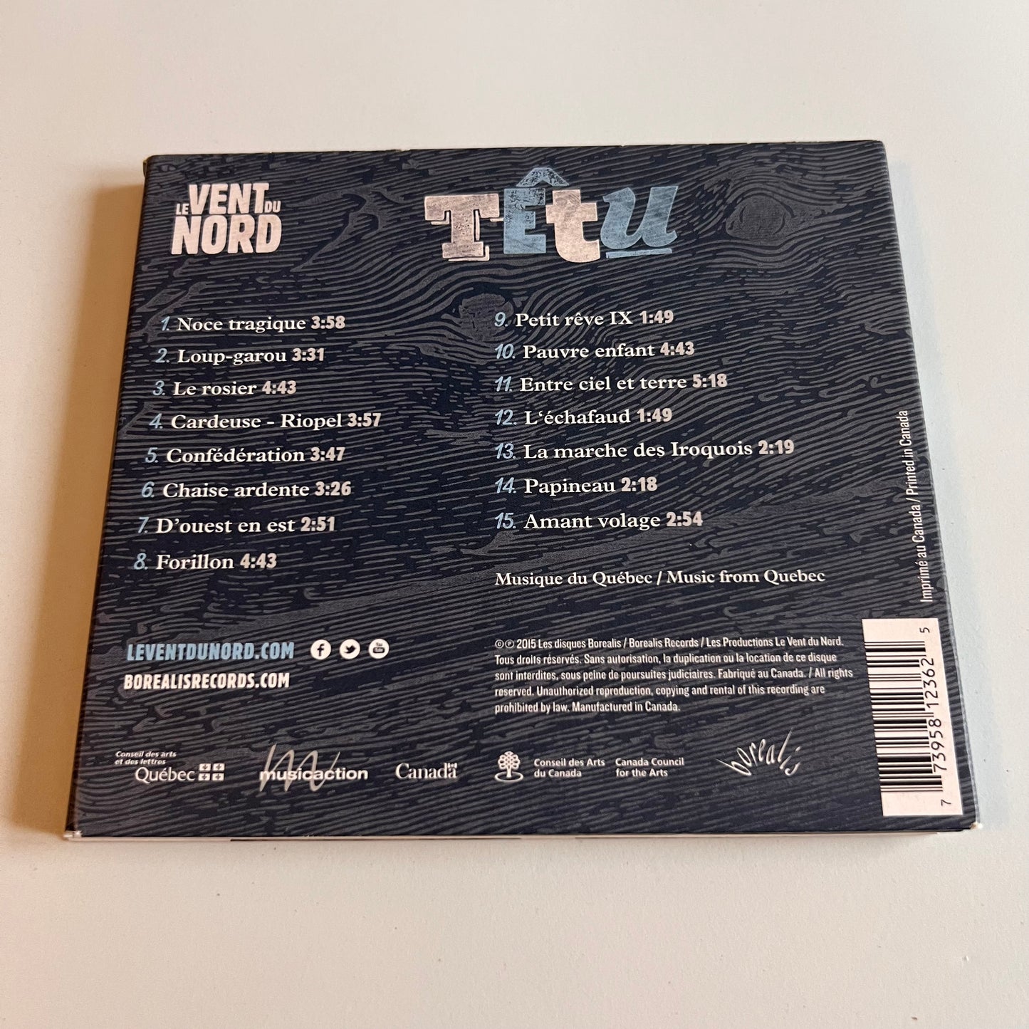 CD - Le Vent Du Nord - Têtu - Dédicacé - 2015