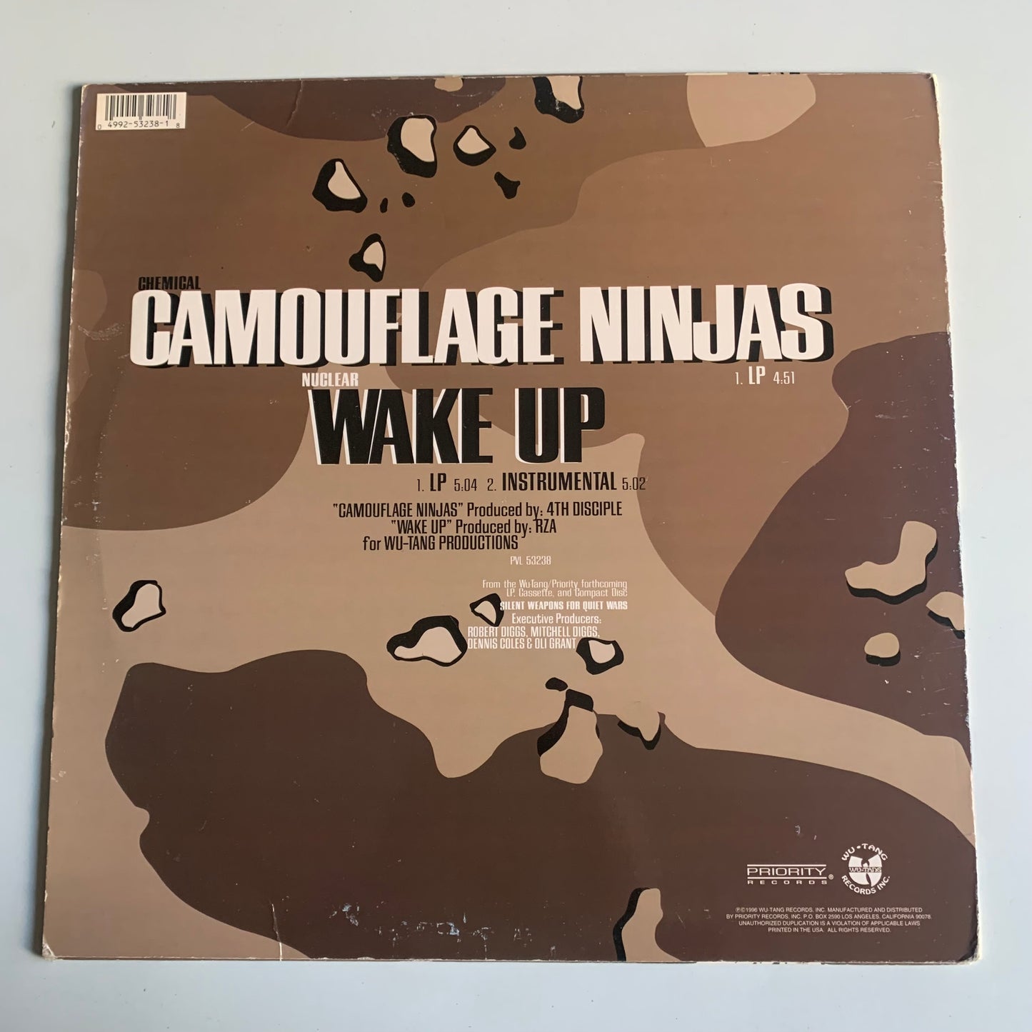 Killarmy - Camouflage Ninjas / Wake Up - Single 1996