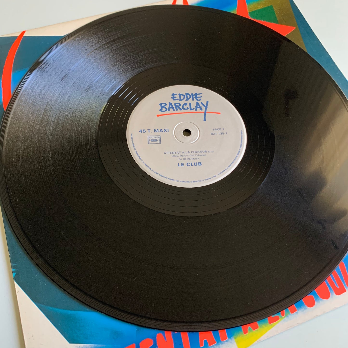 Le Club - Attentat A La Couleur - Maxi 45t. 1984 Occasion