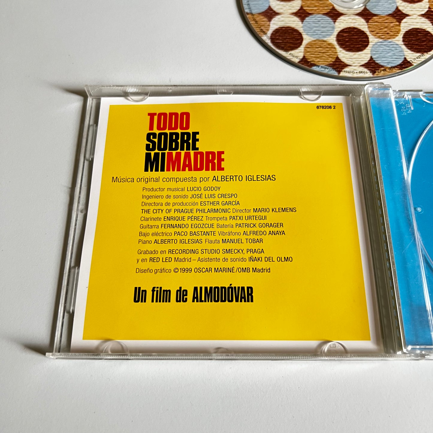 CD - Todo Sobre Mi Madre - Banda Sonora Original de Alberto Iglesias - 1999