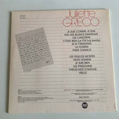 Juliette Greco - Volume 1 - LP 1982 Occasion