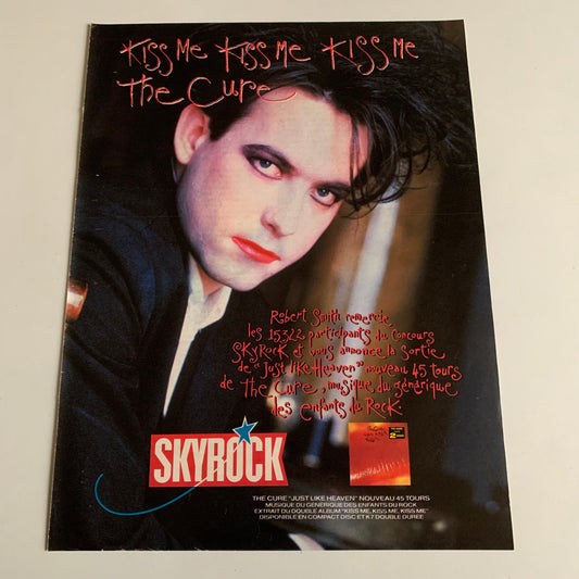 Affiche Originale The Cure - Just Like Heaven - Page de Magazine 30x23cm