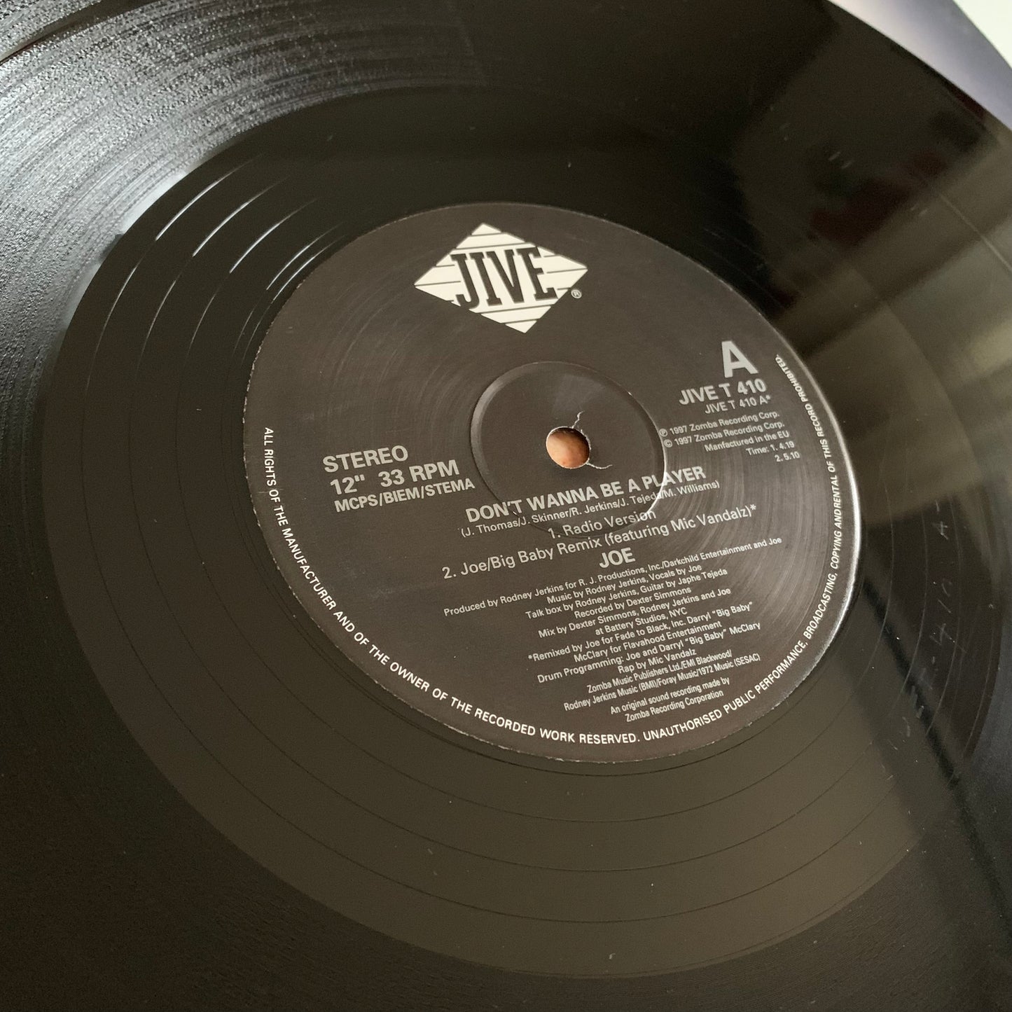 Joe - Don't Wanna Be A Player - Single 1997