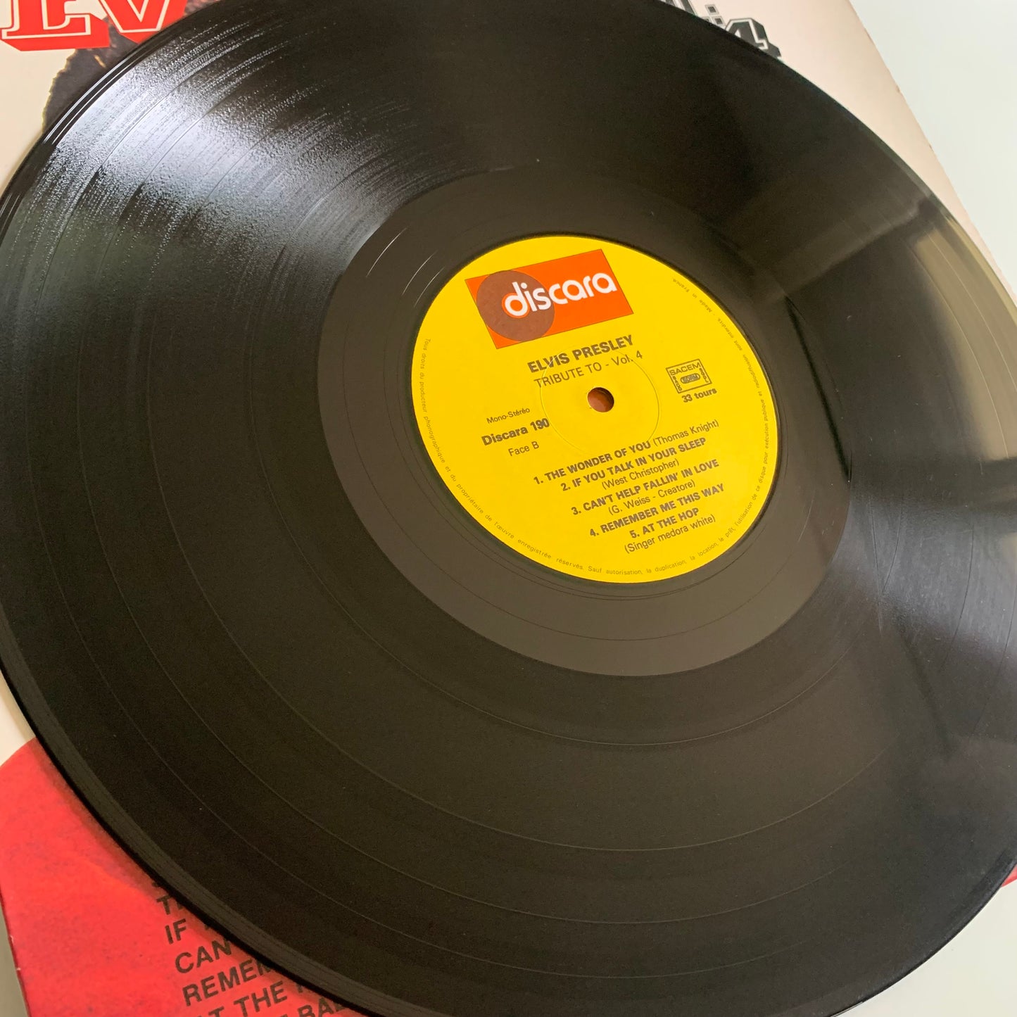 Tribute To Elvis Presley Vol. 4 - LP Occasion