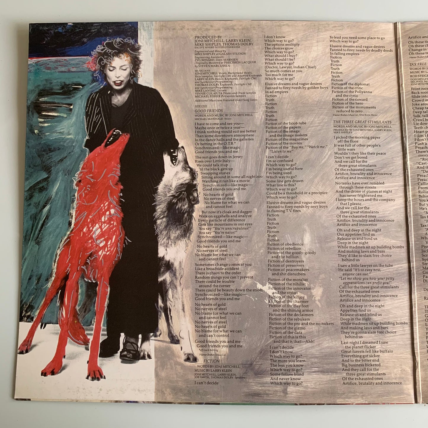 Joni Mitchell - Dog Eat Dog - LP 1985 Occasion