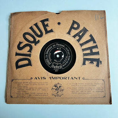 Disque Pathé - L’Angelus De La Mer - Le Drapeau Du Paysan - 25cm