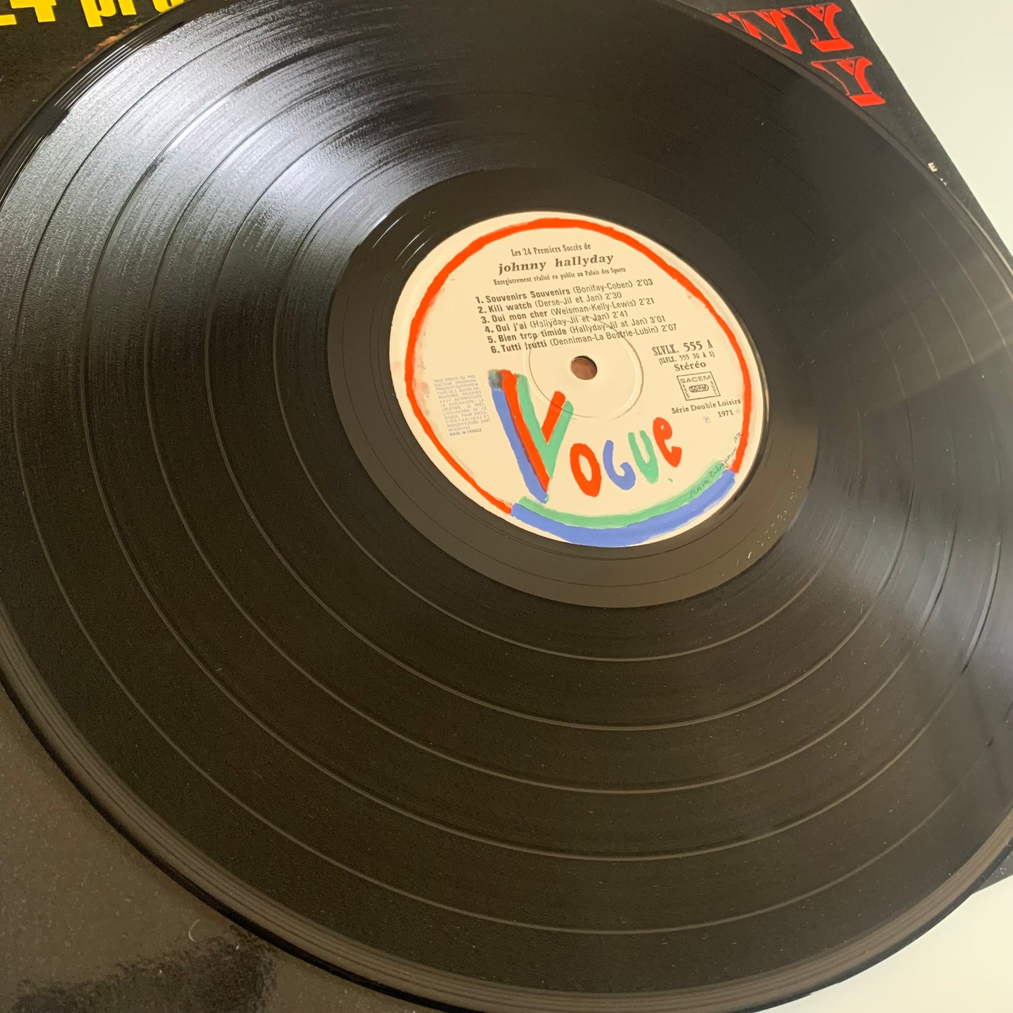 Johnny Hallyday - Les 24 Premiers Succès - Double LP 1971 Occasion