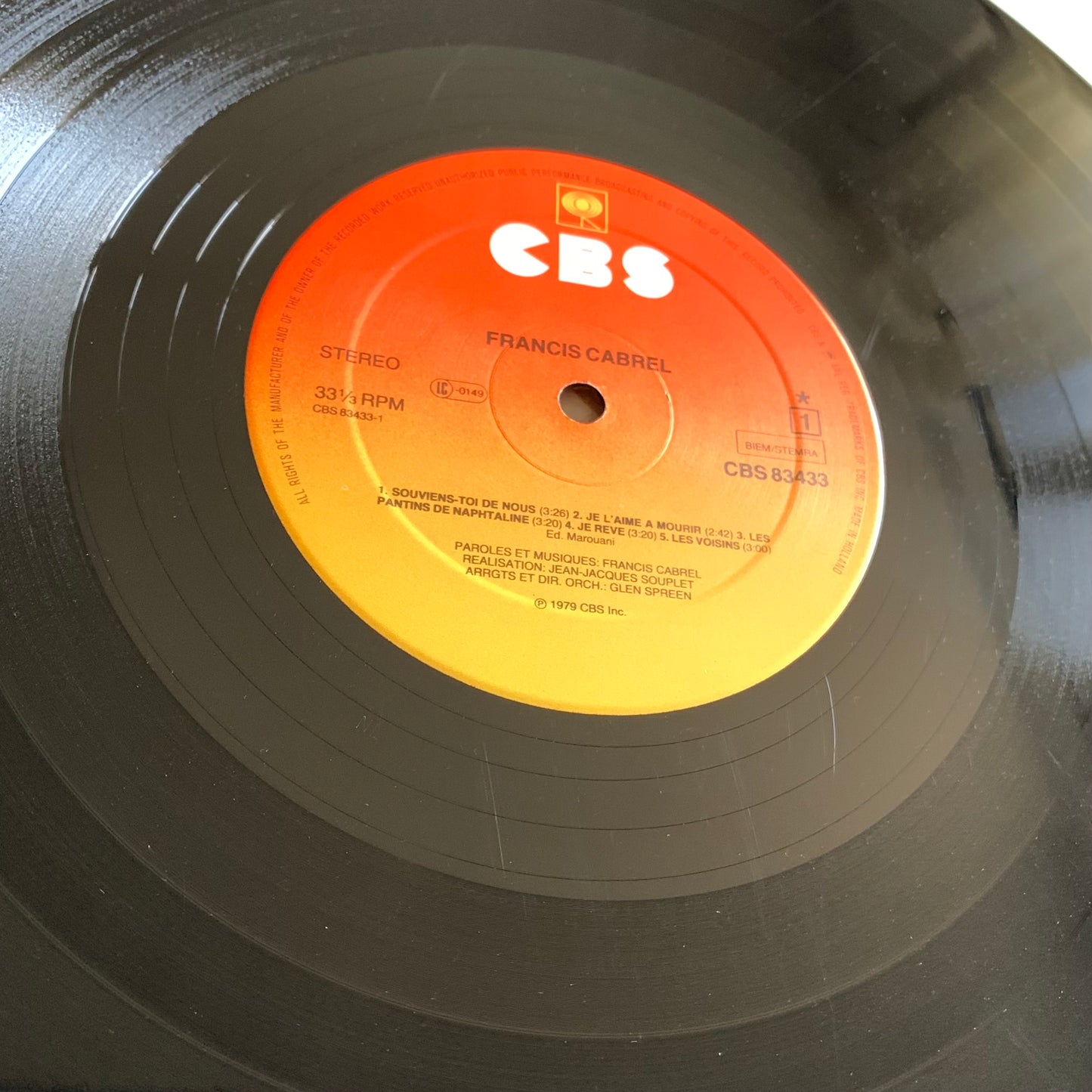 Francis Cabrel - Les Chemins De Traverse - LP 1979 Occasion