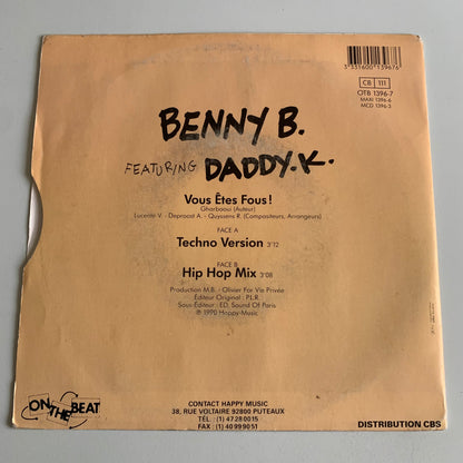Benny B. - Vous Etes Fous - 1990 Occasion