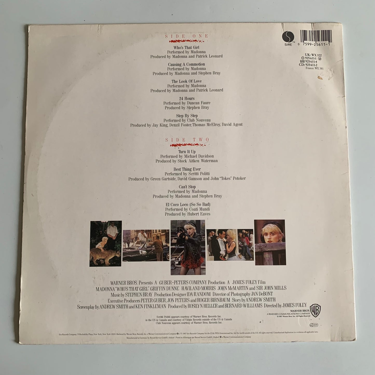 Madonna - Who's That Girl (Original Motion Picture Soundtrack) - Maxi 1987 Occasion