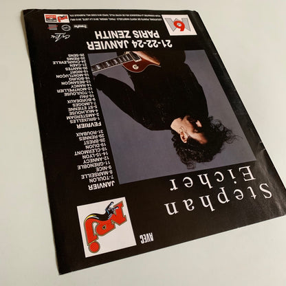 Affiche Originale Stephan Eicher - Concert Janvier 1994 - Page de Magazine 30x23cm