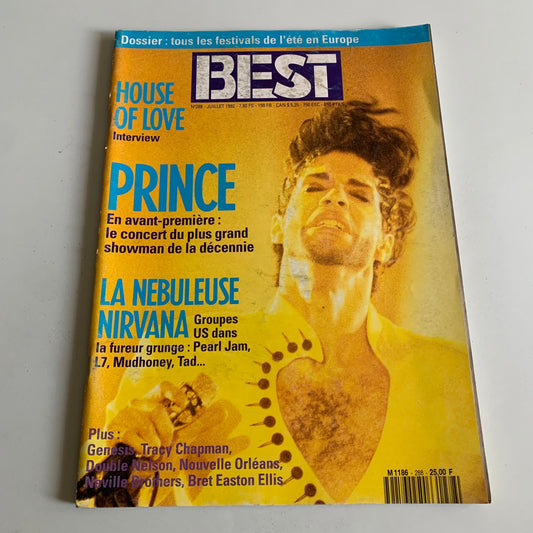 Magazine - Best 288 Juillet 1992 - Prince - Nirvana - Tracy Chapman