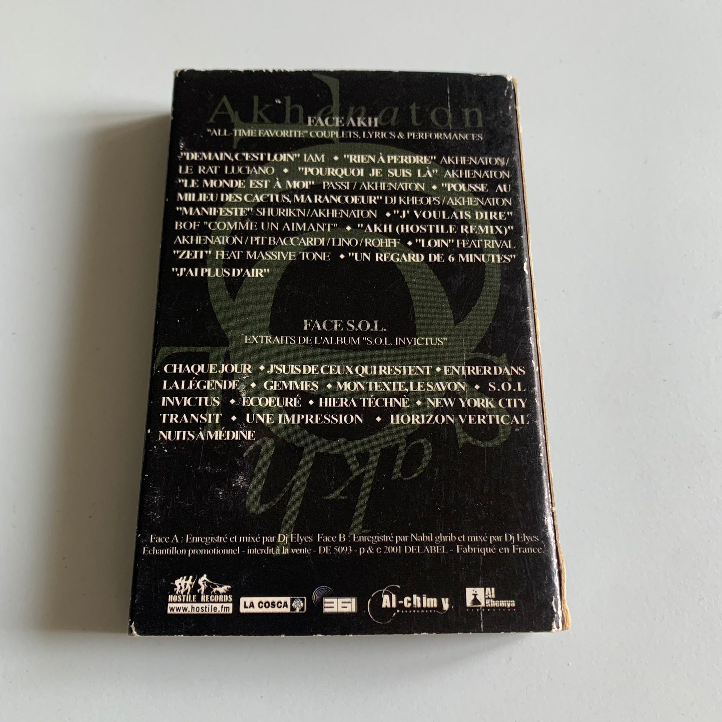 Akhenaton - S.O.L. (School Of Lyrics) Mix-Tape - Promo 2001