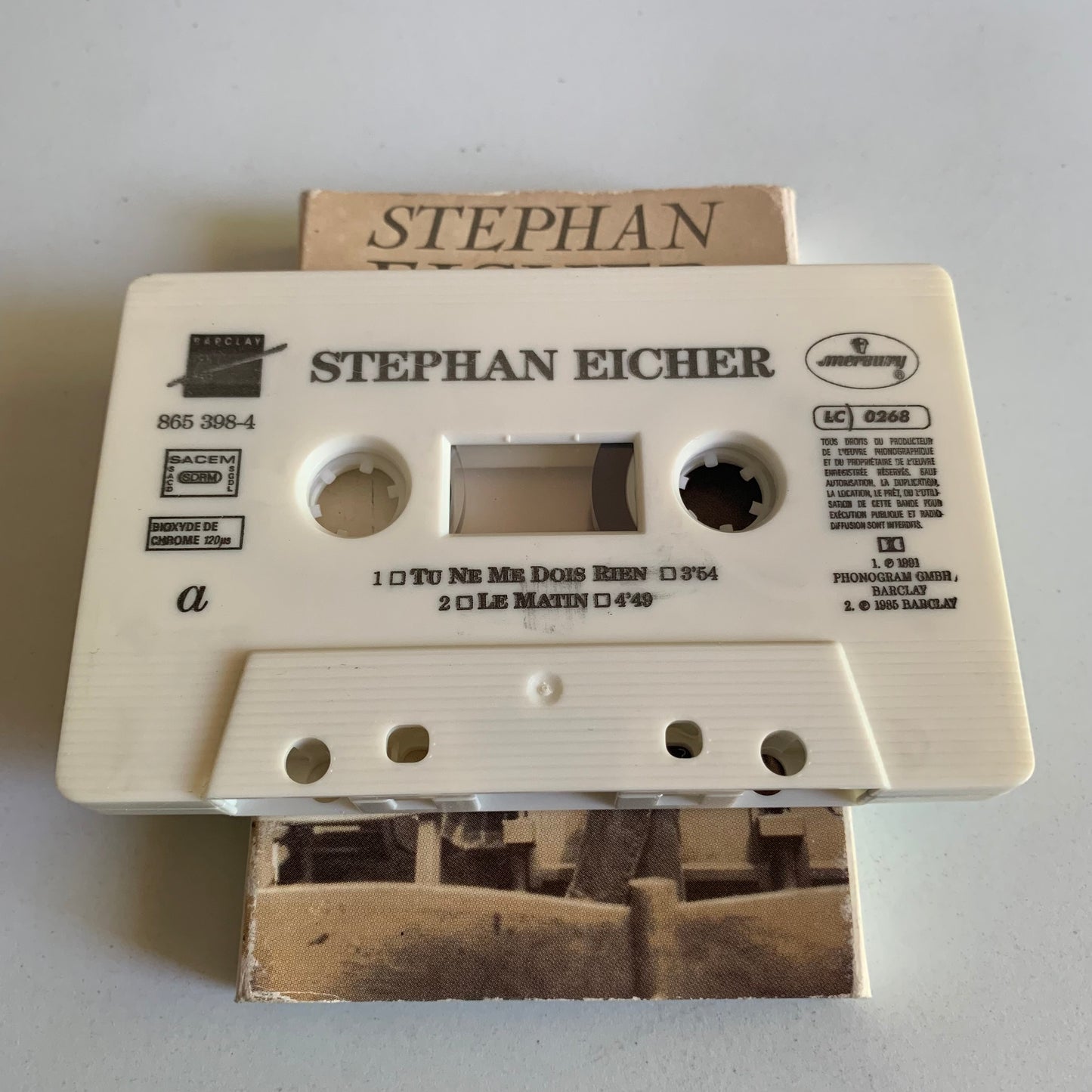 Stephan Eicher - Tu Ne Me Dois Rien - 1992 Single Occasion