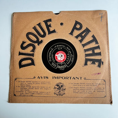 Disque Pathé - Pastorale / Faust - 25cm