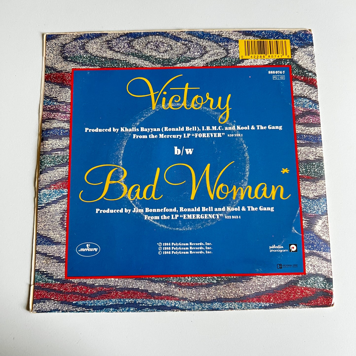 Kool & The Gang - Victory - Single 1986