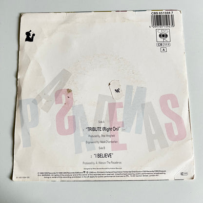 The Pasadenas - Tribute - Single 1988
