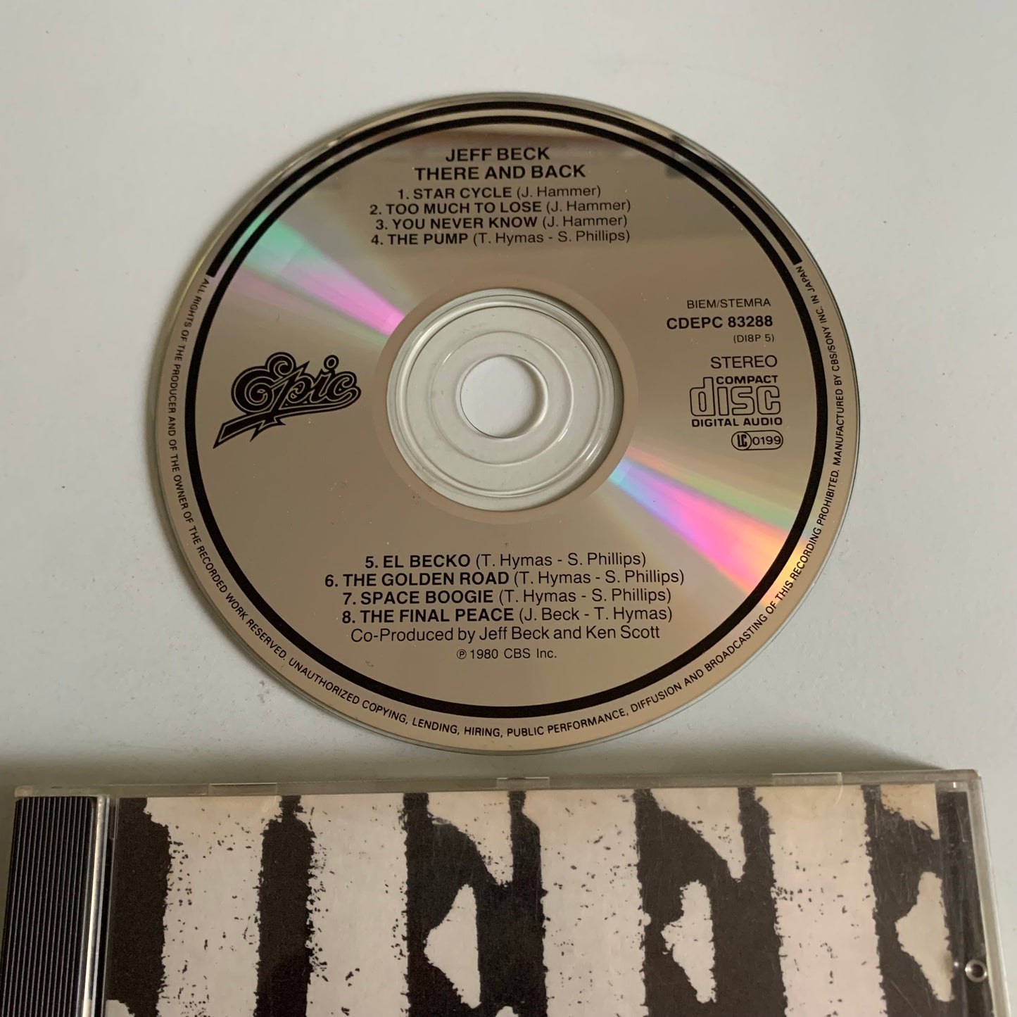 Jeff Beck - There And Back - 1987 Occasion