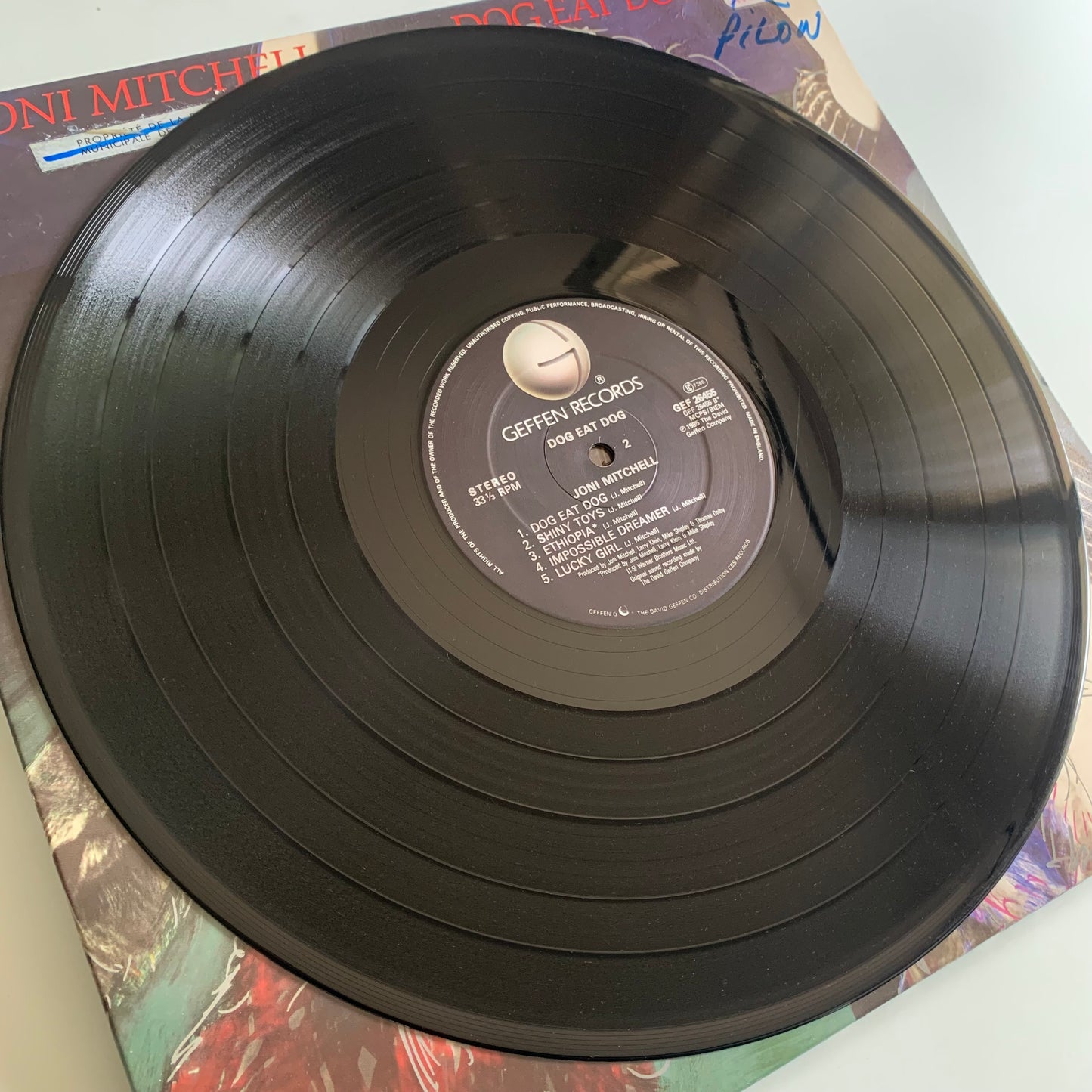 Joni Mitchell - Dog Eat Dog - LP 1985 Occasion