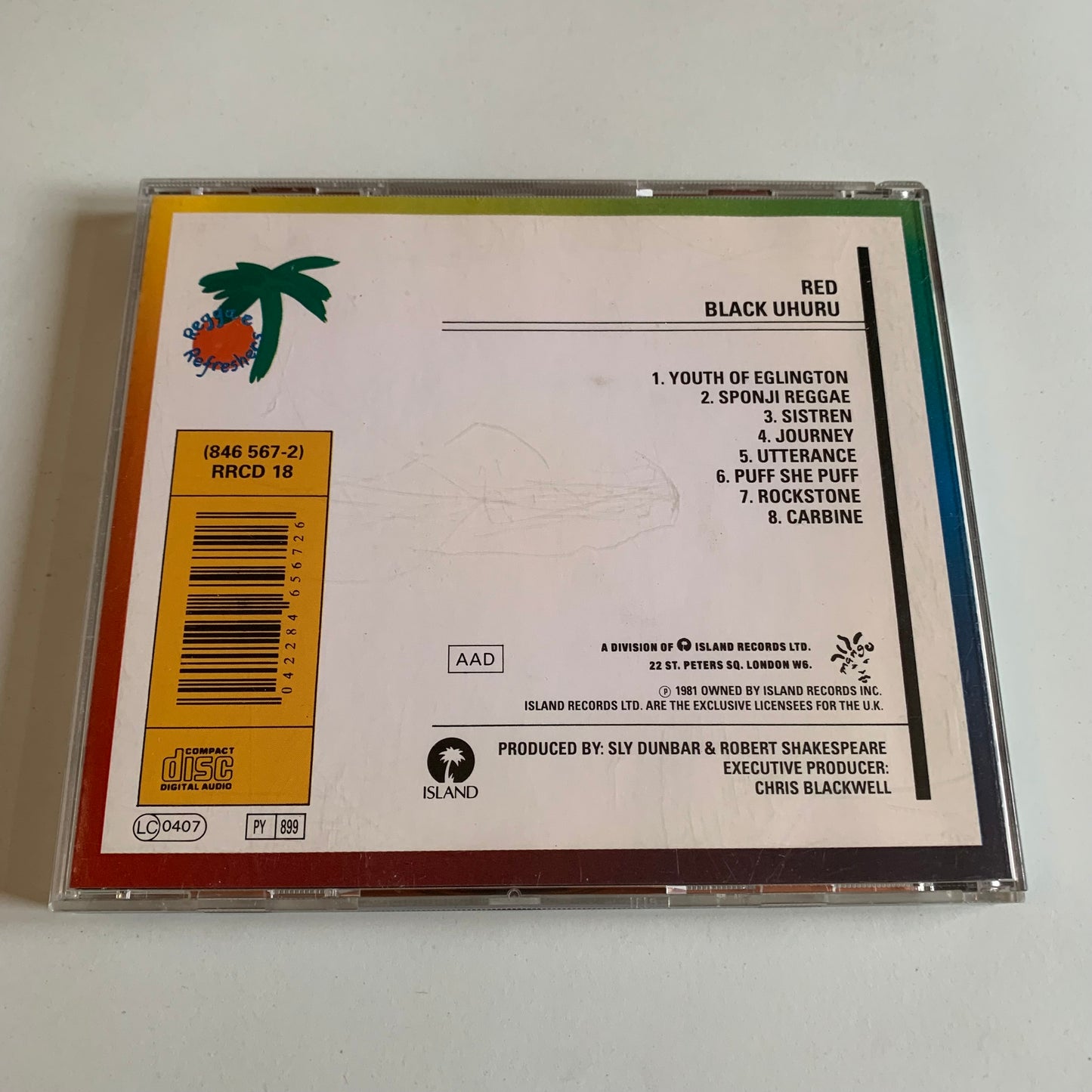 CD - Black Uhuru - Red - Occasion