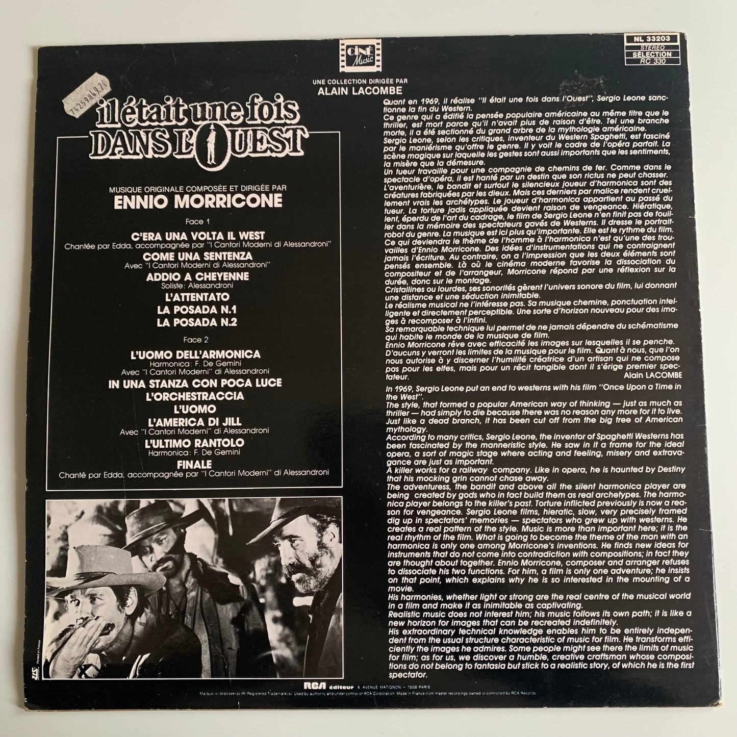 Ennio Morricone - Il Etait Une Fois Dans L'Ouest - LP 1981 Occasion
