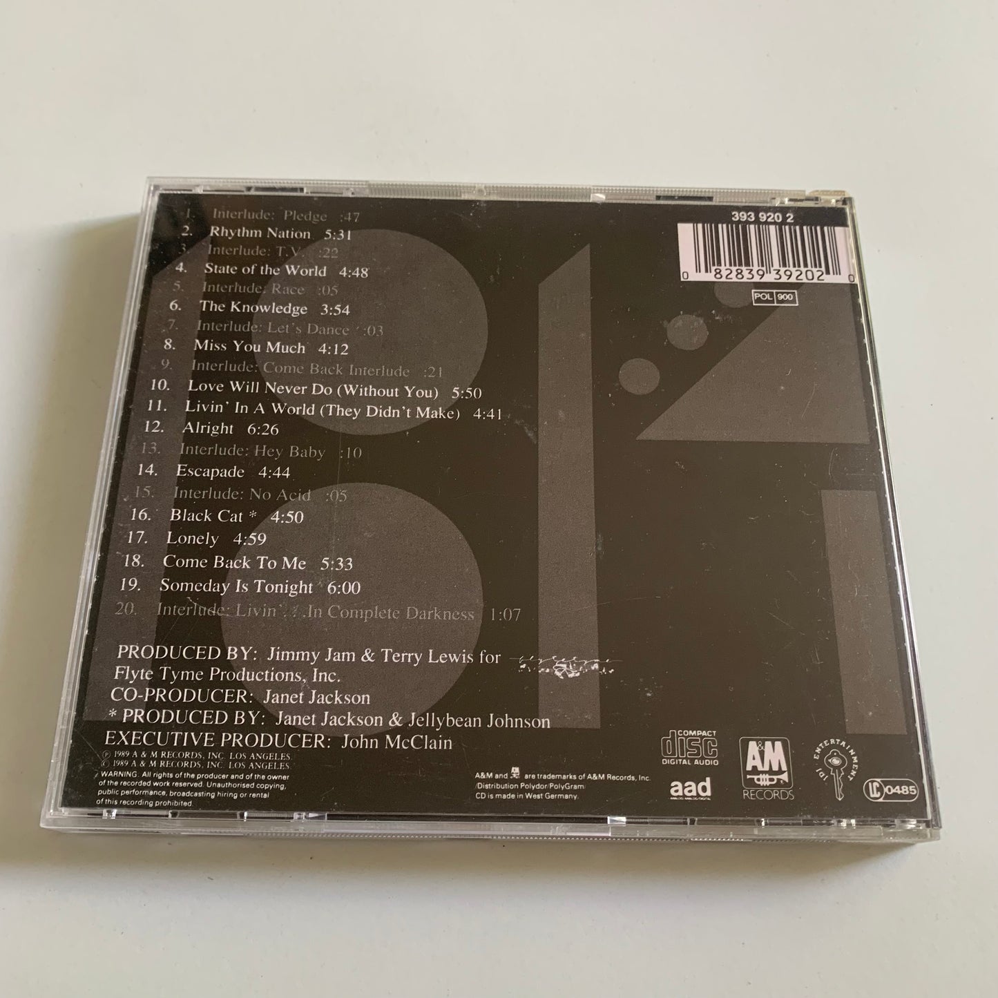 Janet Jackson’s - Rhythm Nation 1814 - 1989 Occasion