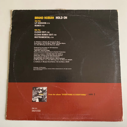 Brand Nubian - Hold On - Single 1994
