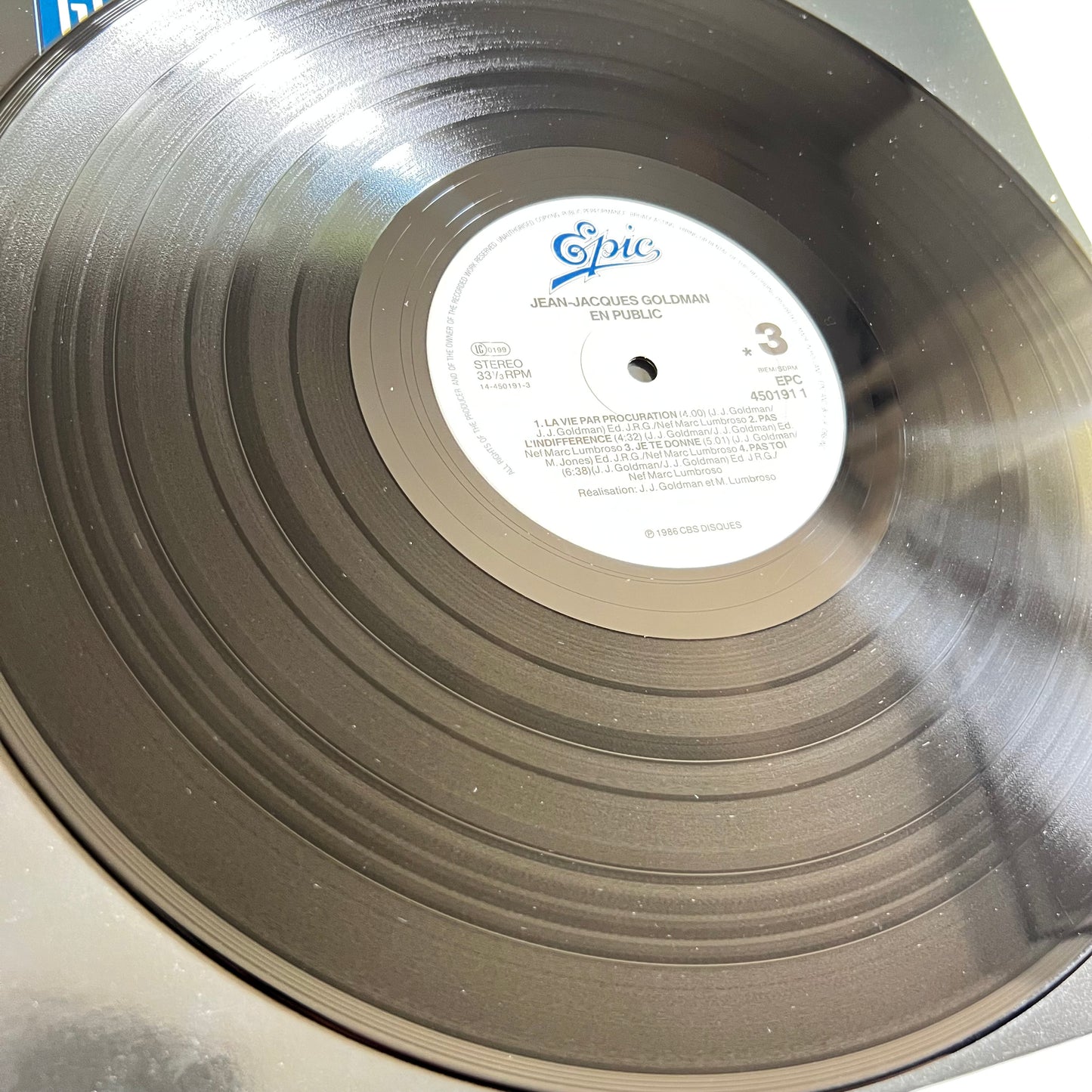 Jean-Jacques Goldman - En Public - Double LP 1986